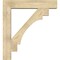 Ekena Millwork Merced Block Rough Sawn Bracket w/ Offset Brace, Douglas Fir, 8"W x 40"D x 44"H BKT0806X40X44MRC05RDF - alternate 2